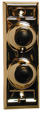 Two Gang Nameplate, Chrome 15⁄8" x 43⁄4"