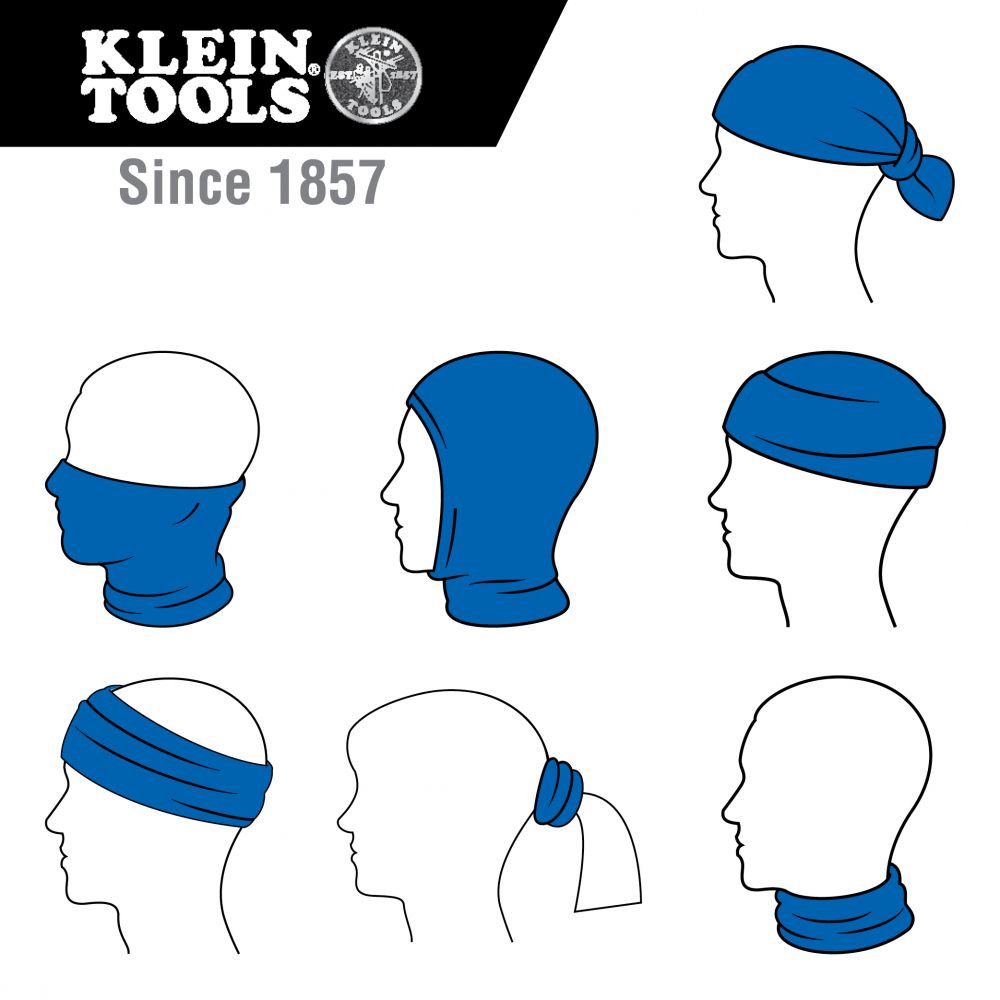 Neck and Face Cooling Band, Blue