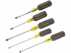 Screwdriver Set, 5-Pc. Cushion-Grip Assortment w/ Pouch
