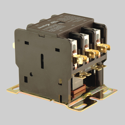 Definite purpose contactor, three pole, large frame, 30A, 120VAC