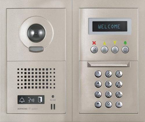 10-KEY VIDEO ENTRANCE PANEL KIT, 2x2 SIZE