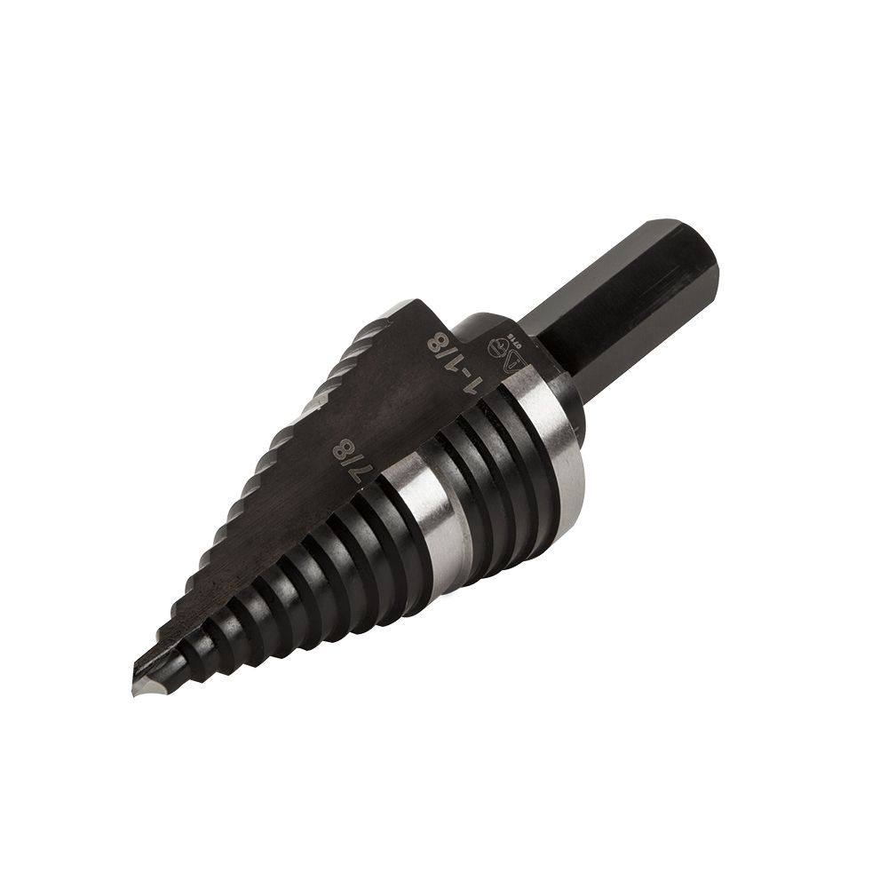 Step Drill Bit #11 Double-Fluted 7/8 to 1-1/8-Inch